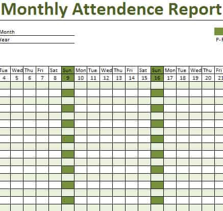 attendance list template 33