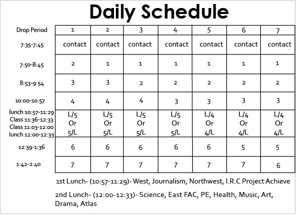daily schedule template 44