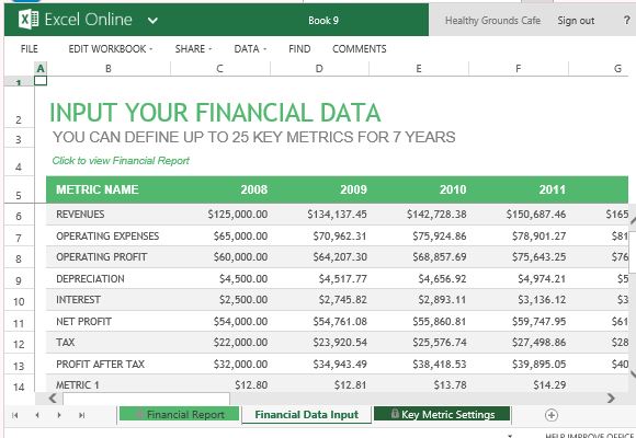 financial report template 44