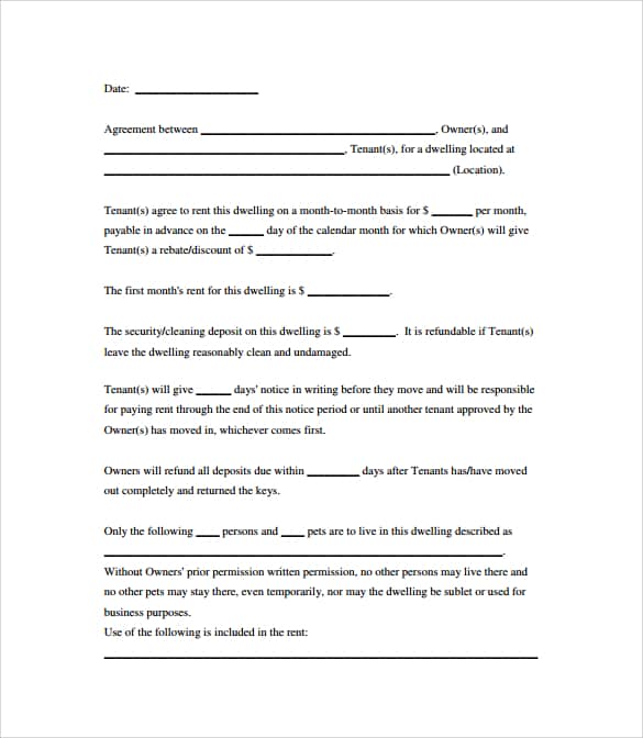 rental agreement 66