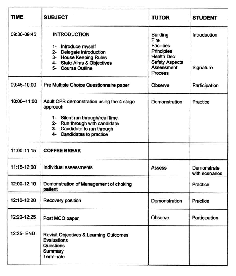 6 Lesson Plan Templates Excel Pdf Formats Riset