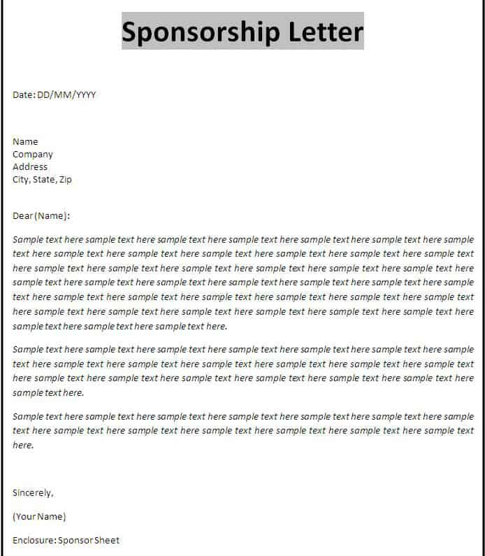 Sponsorship Proposal 124