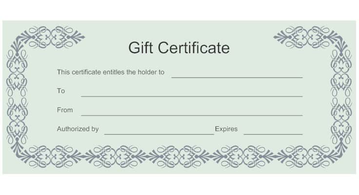 gift certififate template 4512