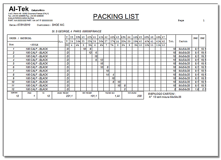 packing list template 9884