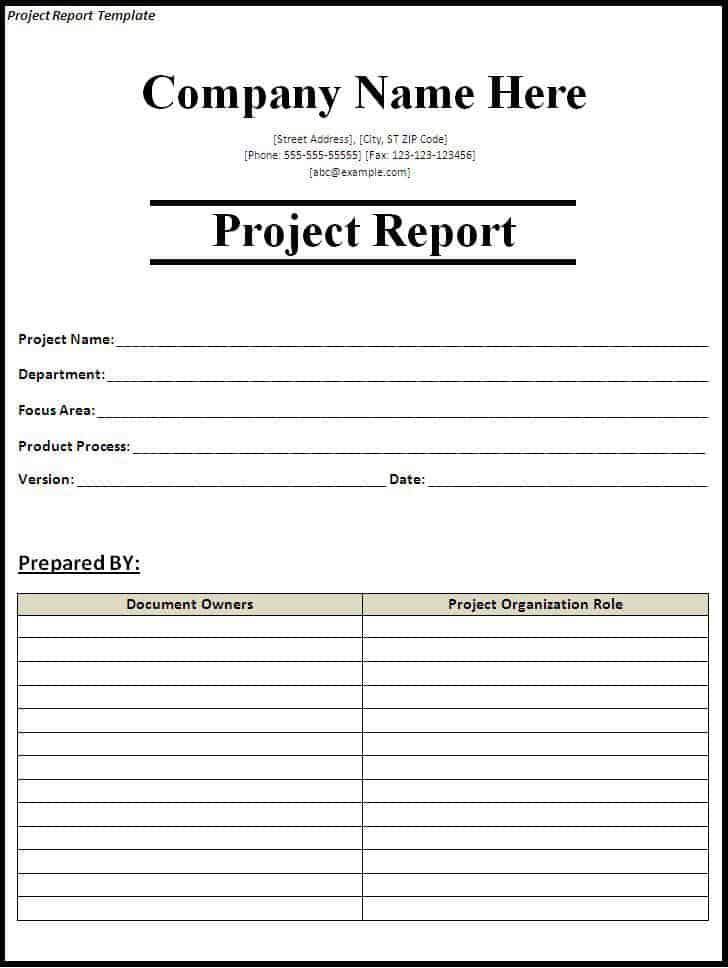 report template 45583