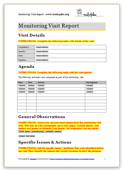 report template 5525