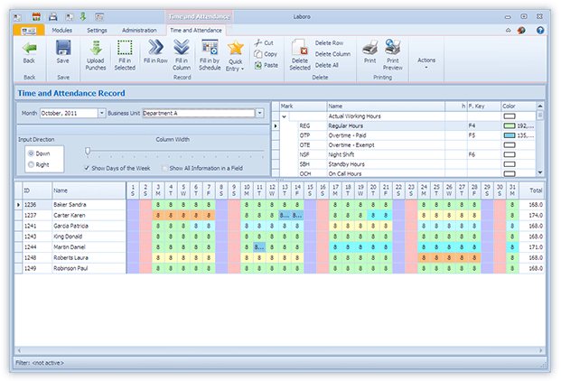 employee tracking template