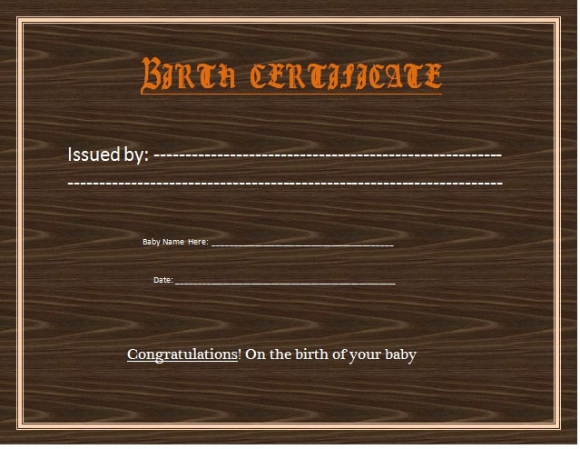 birth certificate template 44