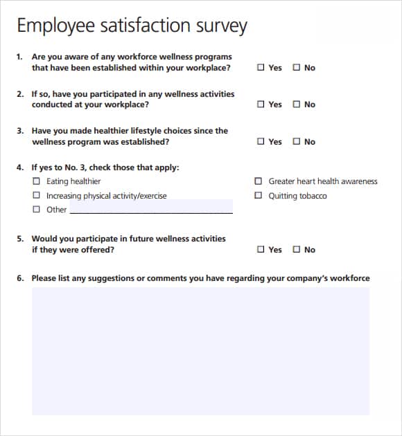 survey template 55