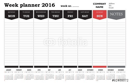 weekly calendar template 33