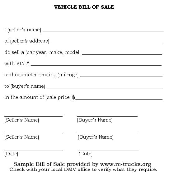 bill of sale template 11