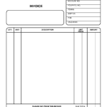 4 Blank Invoice Templates