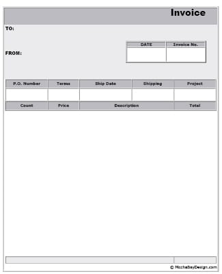 blank invoice template 22