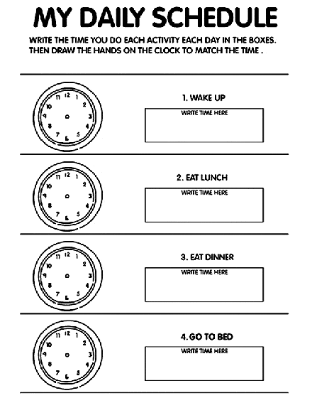 daily schedule template 66