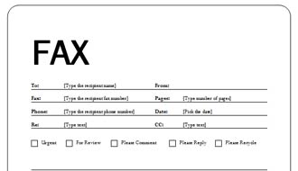 fax cover sheet template 33