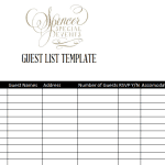 7 Guest List Templates