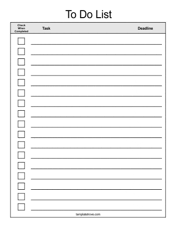 list templates11