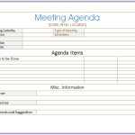6 Meeting Agenda Templates
