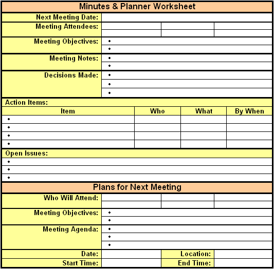 meeting minutes template 33