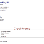 5 Memo Invoice Templates