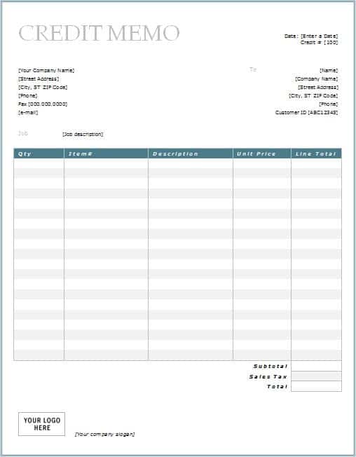 memo invoice template 33