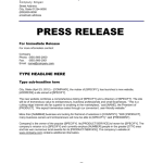 6 Press Release Templates