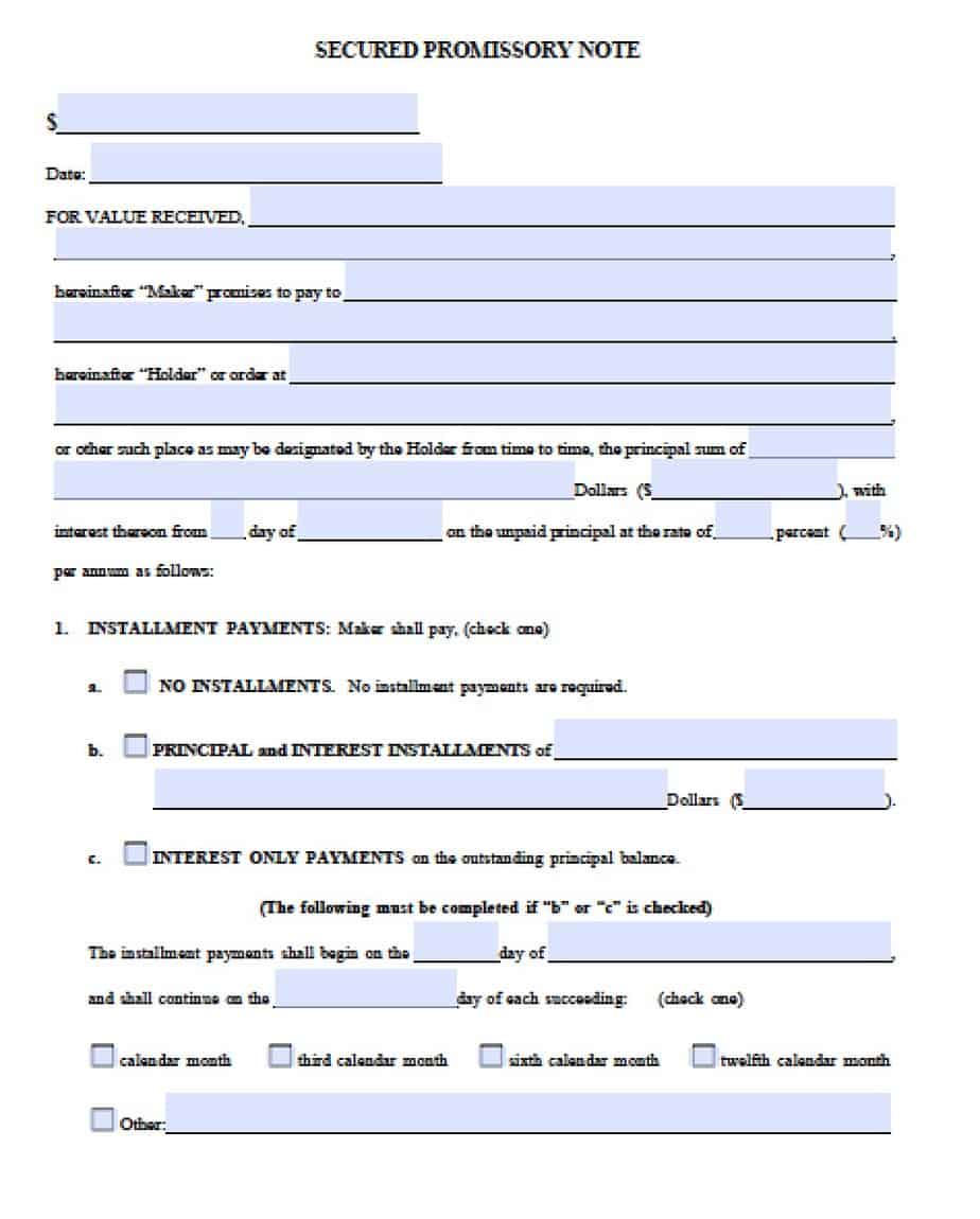 promissory note template 11