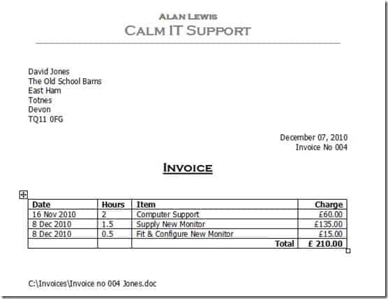 sales invoice template 44