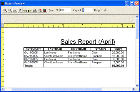 sales report template 44