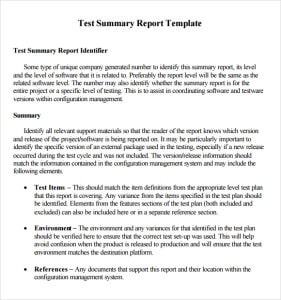 2 Free Summary Report Templates - Excel PDF Formats