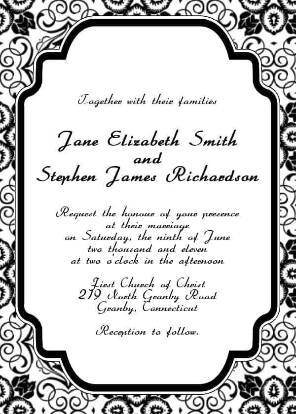 wedding invitation template 55