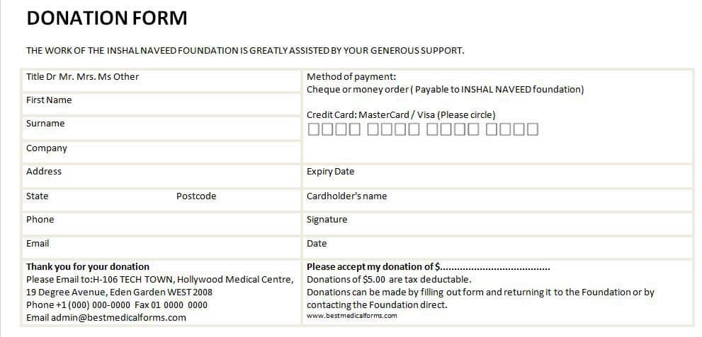 Donation form 32