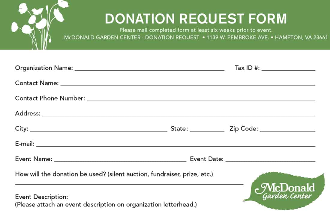 Donation form 554
