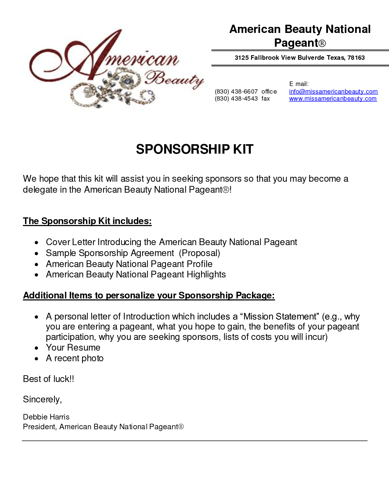 business plan template for sponsorship