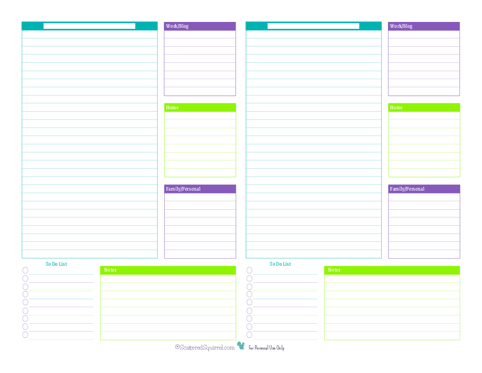 daily planner template 22