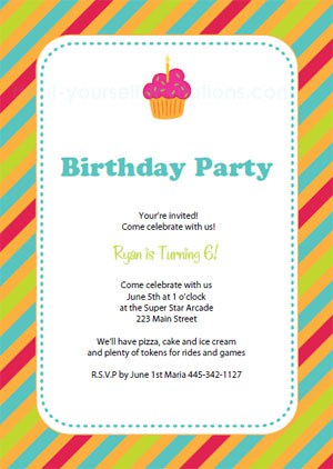 Birthday Invitation 544