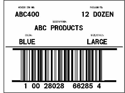 Shipping Label template 5454