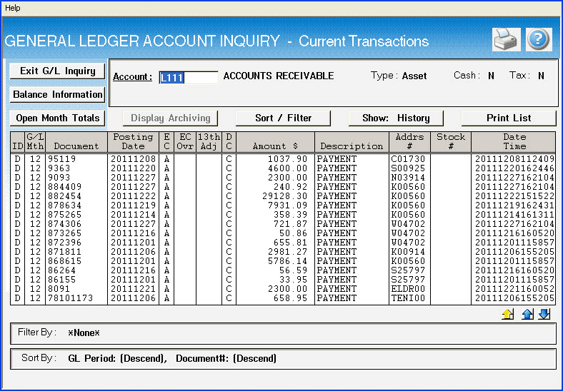 general ledger template 1254