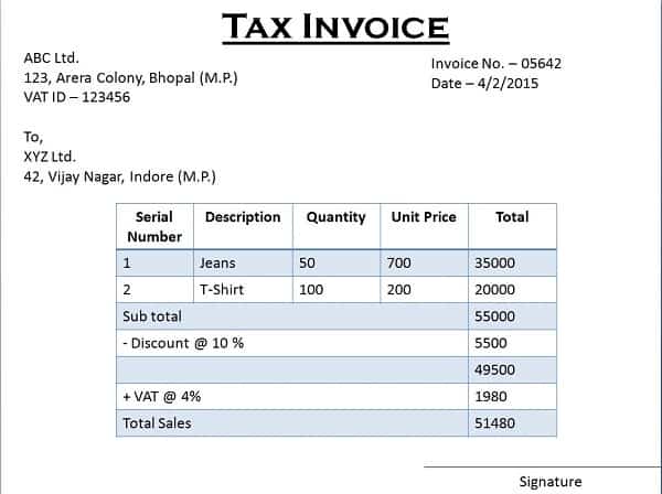 invoice template 564854
