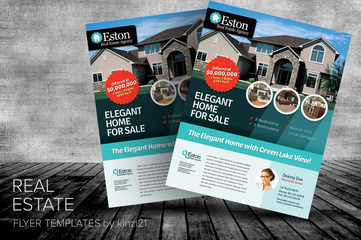 real estate flyer template 21545