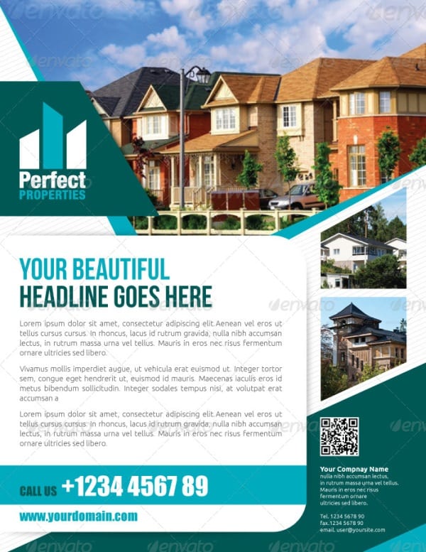 real estate flyer template 4548