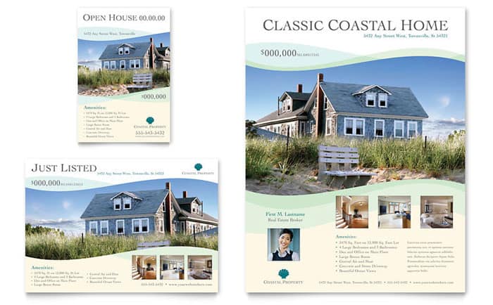 real estate flyer template 5454