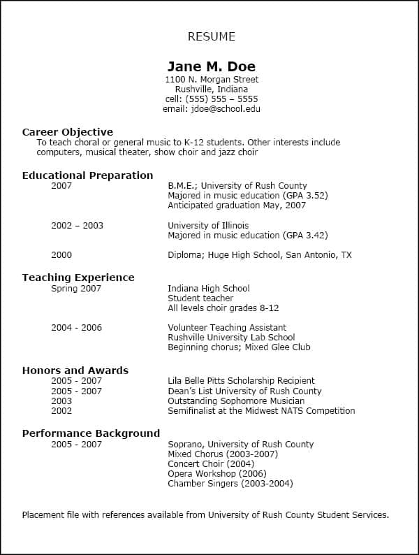 resume template 3256