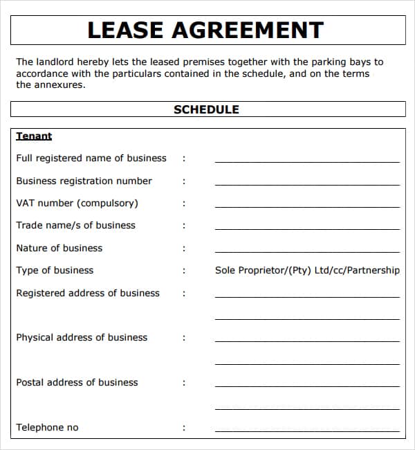 Commercial Lease Agreement 6989