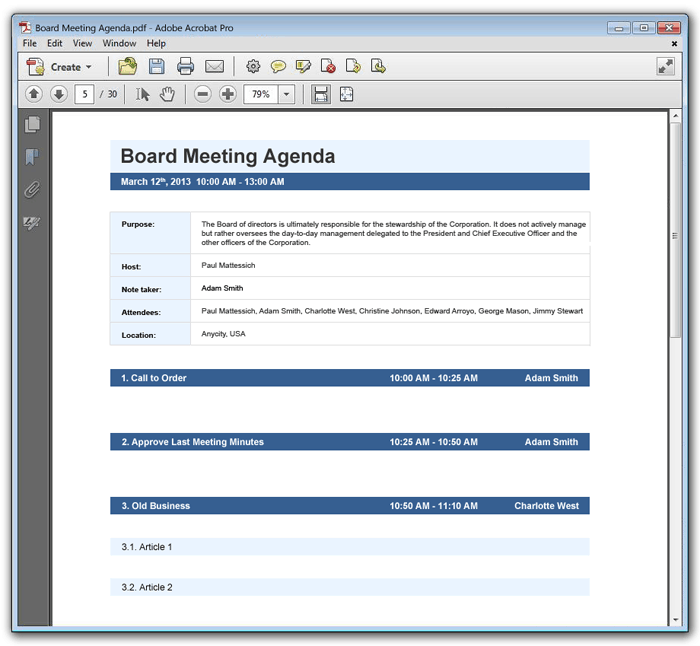 Meeting Agenda template 589+