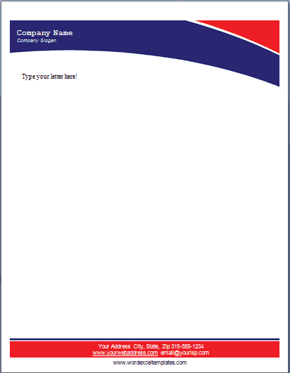 company letterhead template 2689