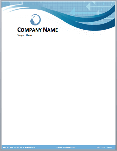 company letterhead template 6154