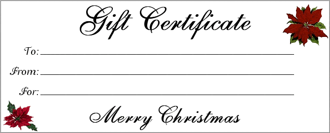 18 Gift Certificate Templates Excel PDF Formats
