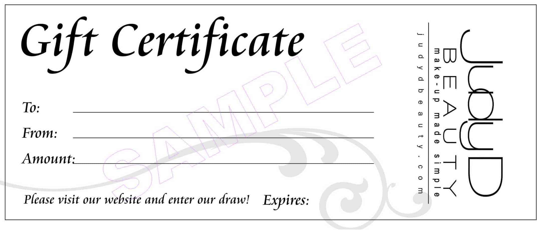 gift certififate template 9963