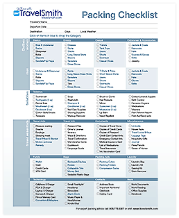 packing list template 5521